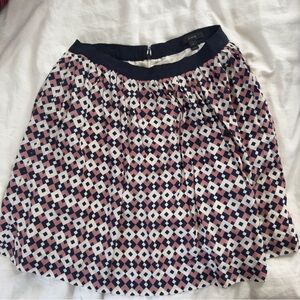 J. Crew Size 0 Multi-Colored Lined Skirt